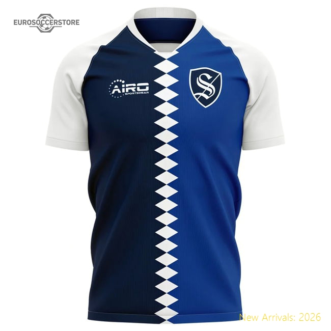 2025-2026 Strasbourg Home Concept Football Shirt-Vantage Point Soccer